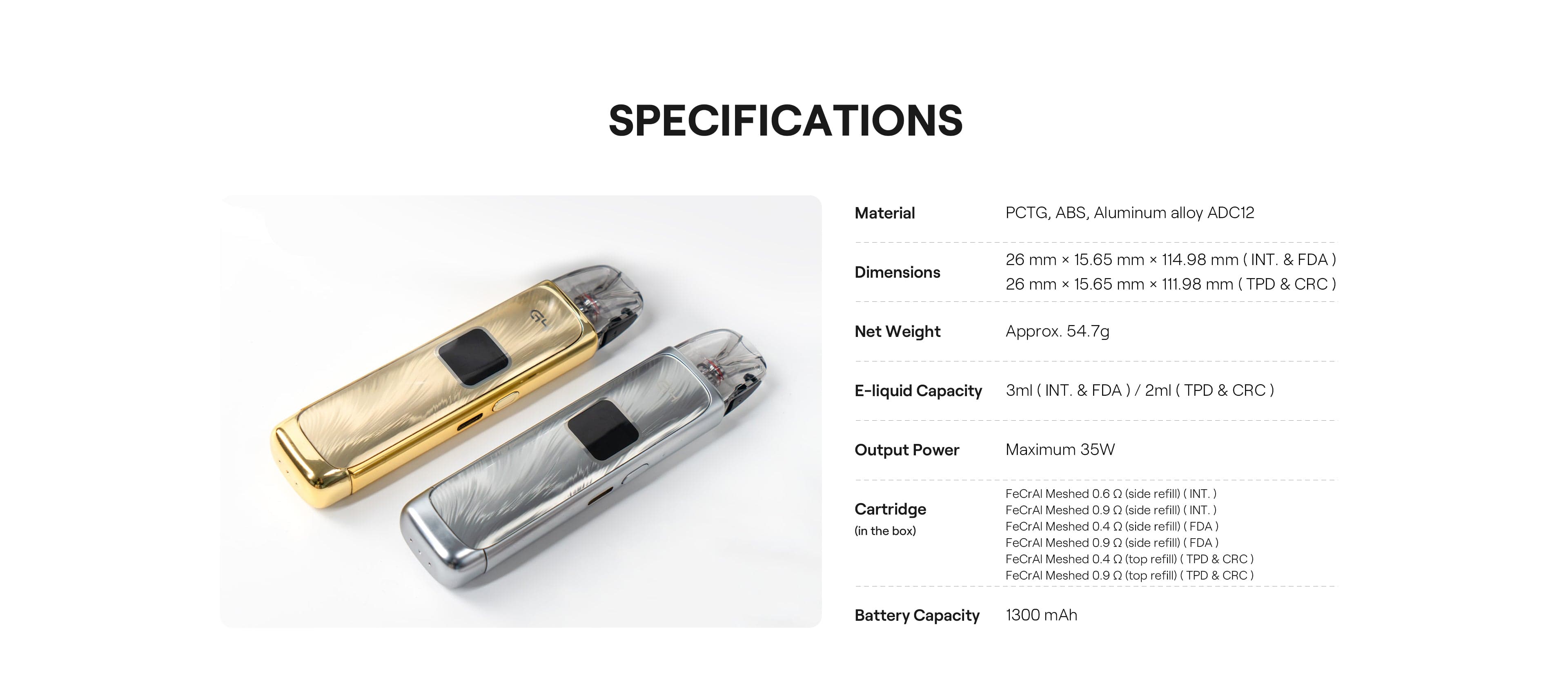 Uwell CALIBURN G4 35W Pod System