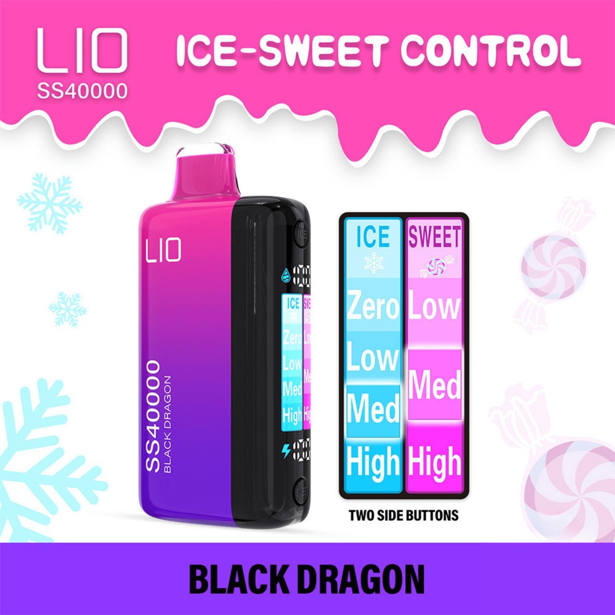 iJoy LIO SS40000 Ice-Sweet Control Disposable