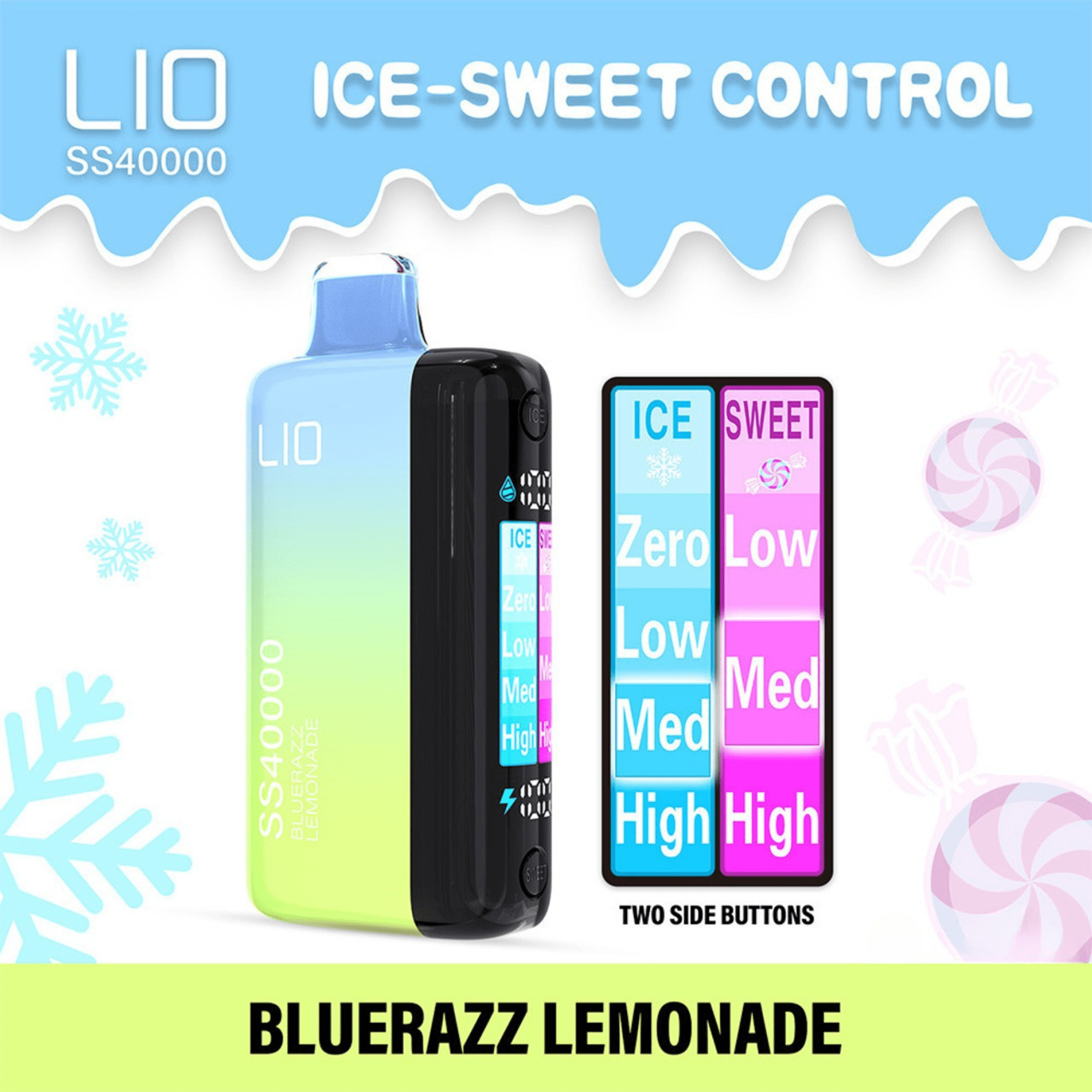 iJoy LIO SS40000 Ice-Sweet Control Disposable