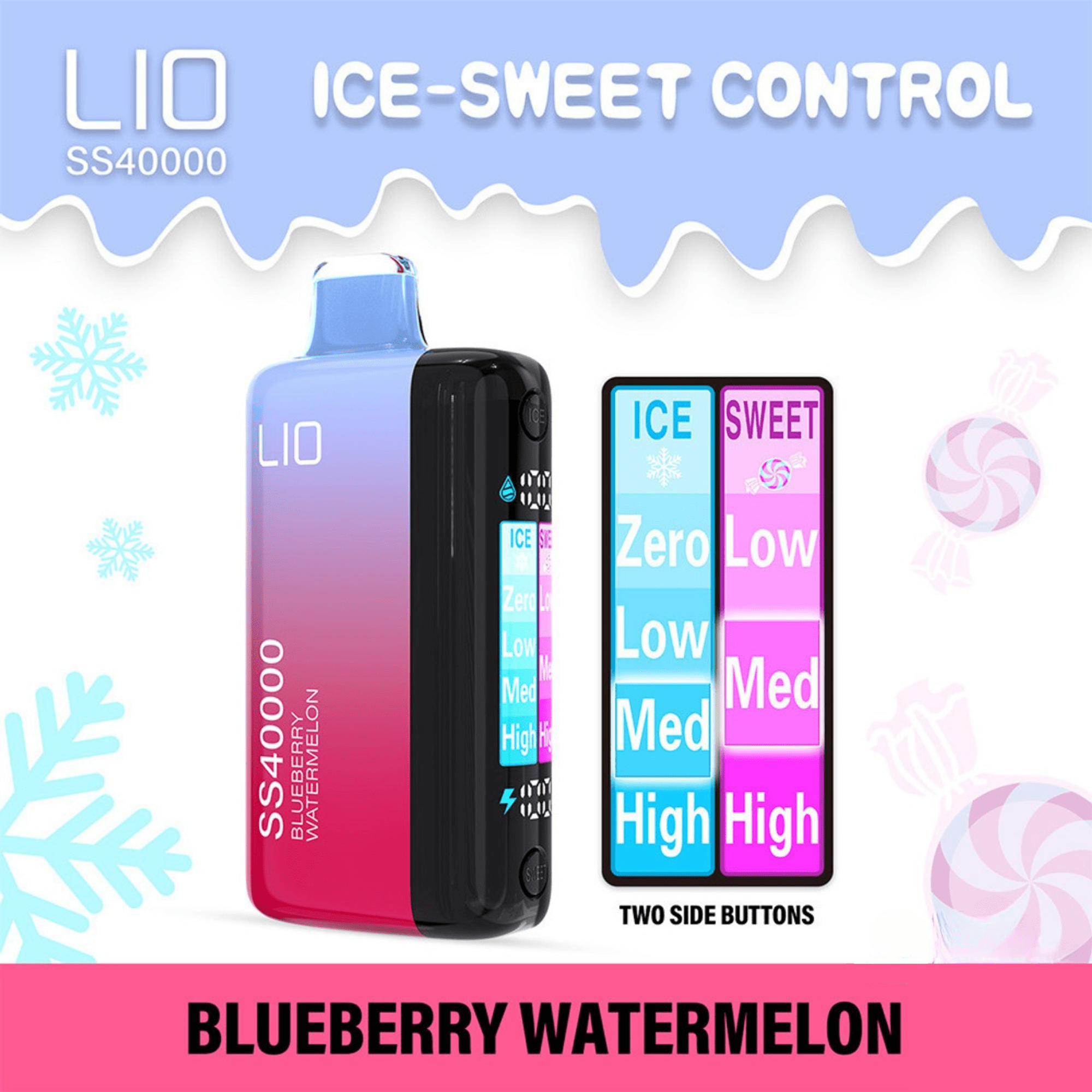 iJoy LIO SS40000 Ice-Sweet Control Disposable