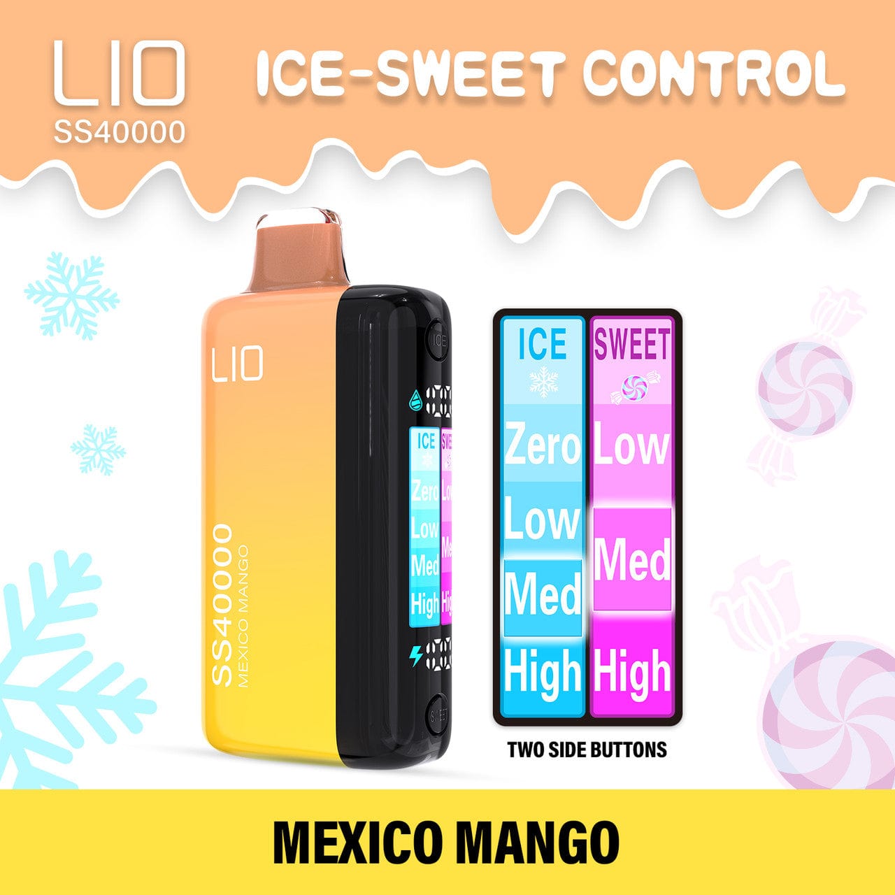 iJoy LIO SS40000 Ice-Sweet Control Disposable