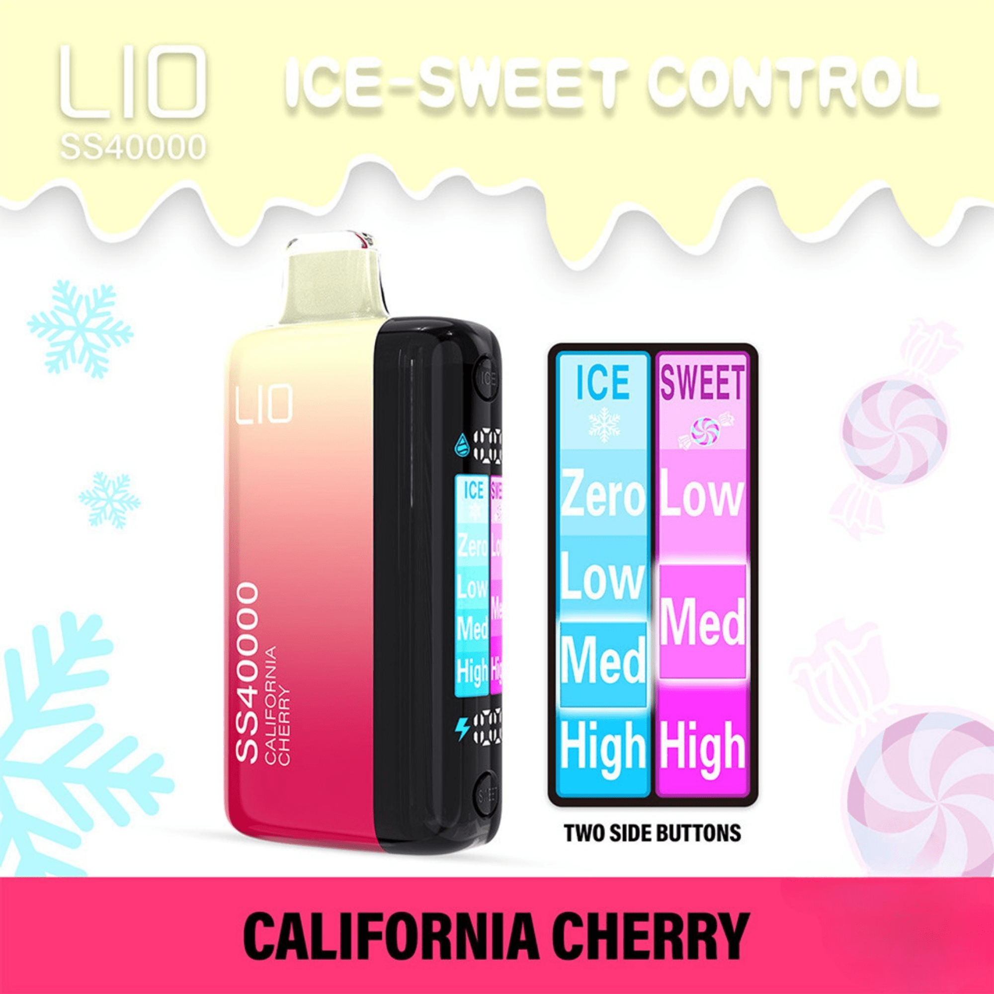 iJoy LIO SS40000 Ice-Sweet Control Disposable