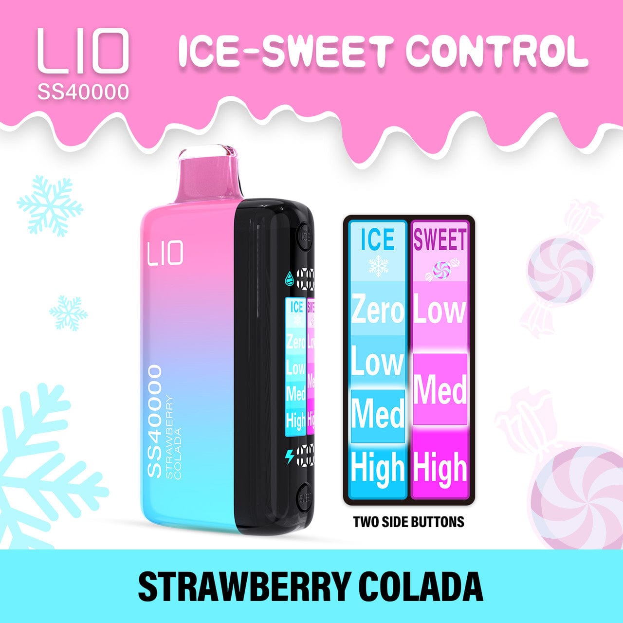iJoy LIO SS40000 Ice-Sweet Control Disposable