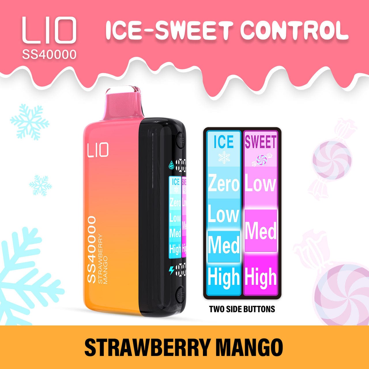 iJoy LIO SS40000 Ice-Sweet Control Disposable