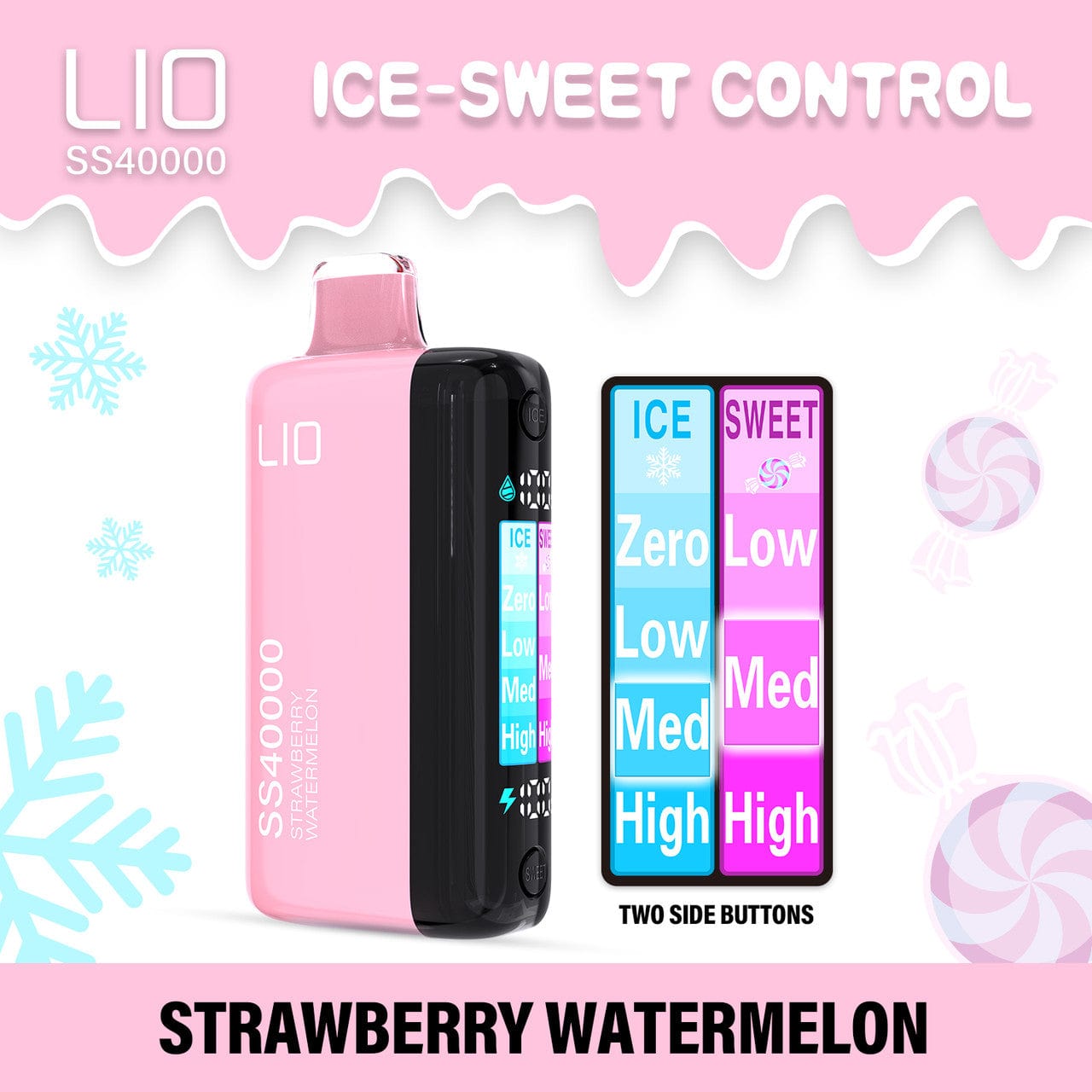 iJoy LIO SS40000 Ice-Sweet Control Disposable