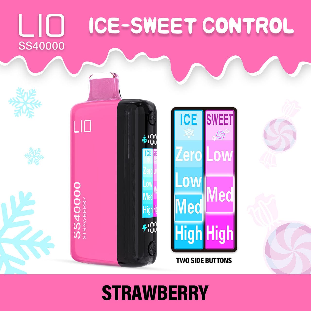 iJoy LIO SS40000 Ice-Sweet Control Disposable
