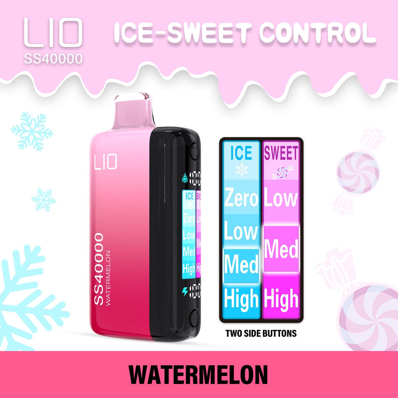 iJoy LIO SS40000 Ice-Sweet Control Disposable