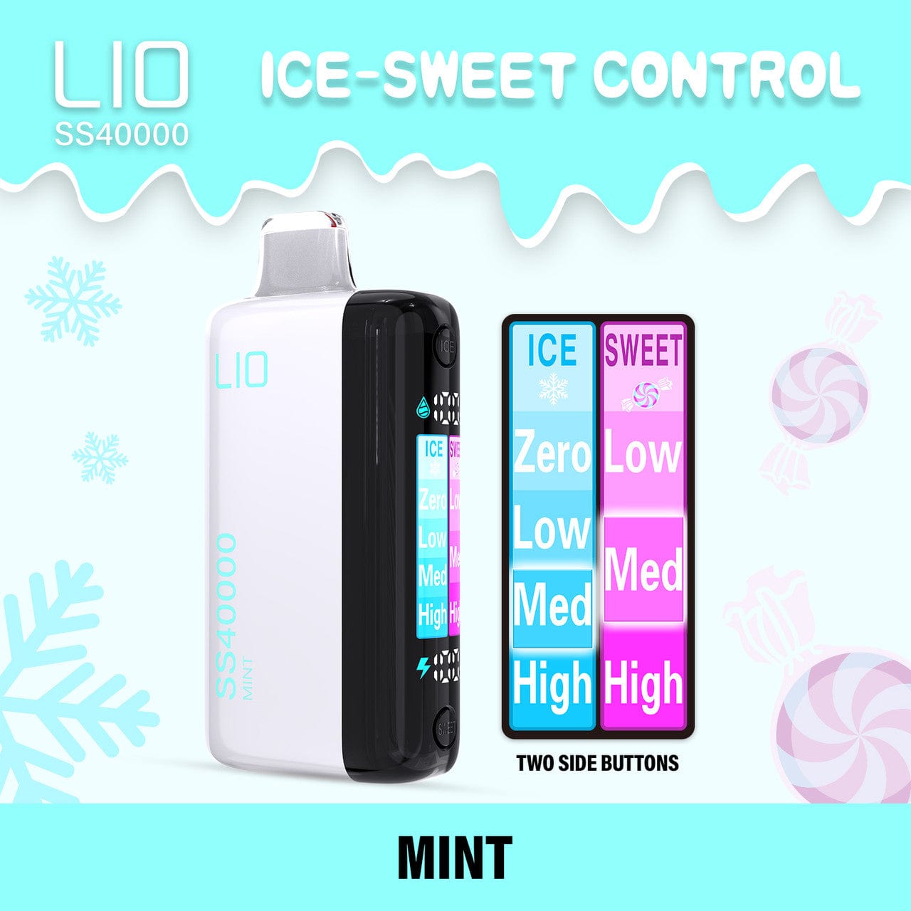 iJoy LIO SS40000 Ice-Sweet Control Disposable