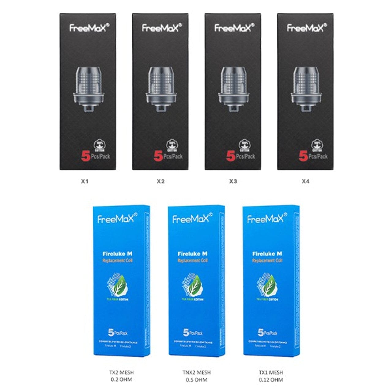 FreeMax Fireluke M / TX Mesh Replacement Coils