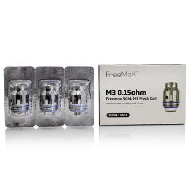 FreeMax M Pro Coils - 0.15 ohm 904L M3 Mesh Coil packacging